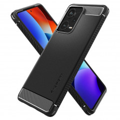 XIAOMI Redmi Note 12 Pro Plus 5G Coque Spigen Armor Fibre de carbone, Élégant  Noir