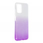 Samsung Galaxy A03s Coque Shining Transparent et violet