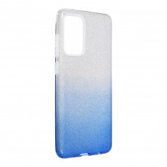 Samsung Galaxy A72 5G Coque Shining Transparent et bleu