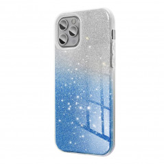 Samsung Galaxy A72 LTE Coque Shining Transparent et bleu