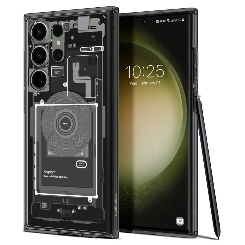 Samsung Galaxy S23 Ultra 5G Coque Spigen Ultra Hybrid Clair comme du cristal  Zero one