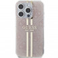 Apple iPhone 14 Pro Max Coque Guess 4G Gold Stripe Élégant  Rose