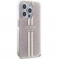 Apple iPhone 14 Pro Max Coque Guess 4G Gold Stripe Élégant  Rose