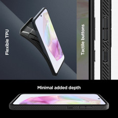Samsung Galaxy A35 Coque Spigen  Liquid Air Noir mat