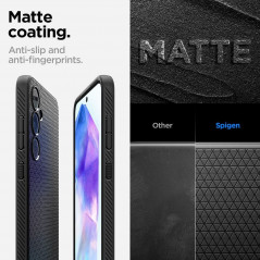 Samsung Galaxy A55 Coque Spigen  Liquid Air Noir mat