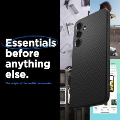 Samsung Galaxy A55 Coque Spigen  Liquid Air Noir mat
