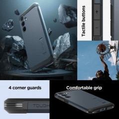 Samsung Galaxy A55 Coque Spigen Tough Armor Ardoise métallique