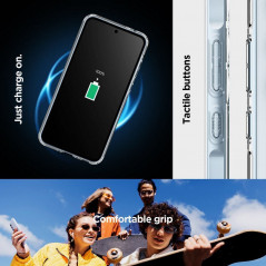 Samsung Galaxy A35 Coque Spigen Ultra Hybrid Clair comme du cristal  Transparent