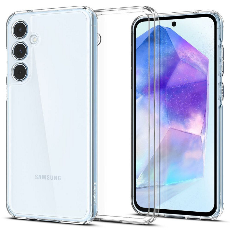 Samsung Galaxy A55 Coque Spigen Ultra Hybrid Clair comme du cristal  Transparent