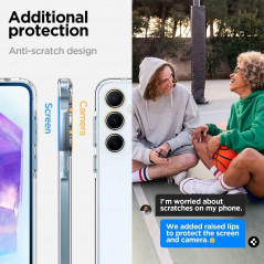 Samsung Galaxy A55 Coque Spigen Ultra Hybrid Clair comme du cristal  Transparent