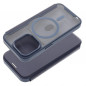 Apple iPhone 15 Pro Max Portefeuilles Smart Mag Book Élégant  MagSAFE  Bleu