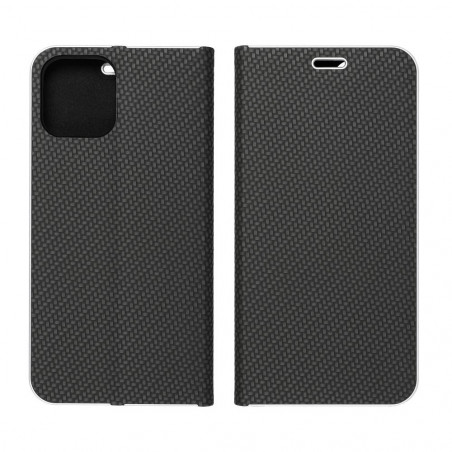 XIAOMI 14 Portefeuilles LUNA Book Carbon Fibre de carbone, Élégant  Noir