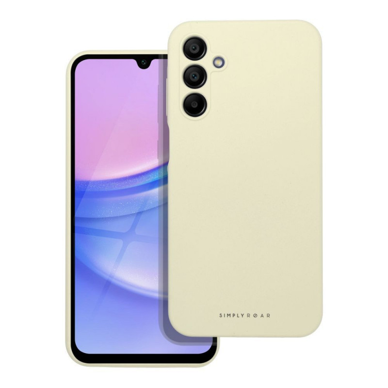 Samsung Galaxy A15 LTE Coque Roar Cloud-Skin Jaune clair