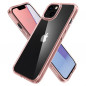 Apple iPhone 13 mini Coque Spigen Ultra Hybrid Clair comme du cristal  Cristal rose