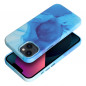 Apple iPhone 13 Coque Leather Mag Cover Élégant  MagSAFE  Éclaboussure bleue