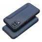 Samsung Galaxy A12 Portefeuilles Razor Book Fibre de carbone, Modèle de carbone  Bleu