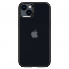 Apple iPhone 14 Coque Spigen Ultra Hybrid Clair comme du cristal  Noir givré