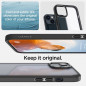 Apple iPhone 14 Coque Spigen Ultra Hybrid Clair comme du cristal  Noir givré