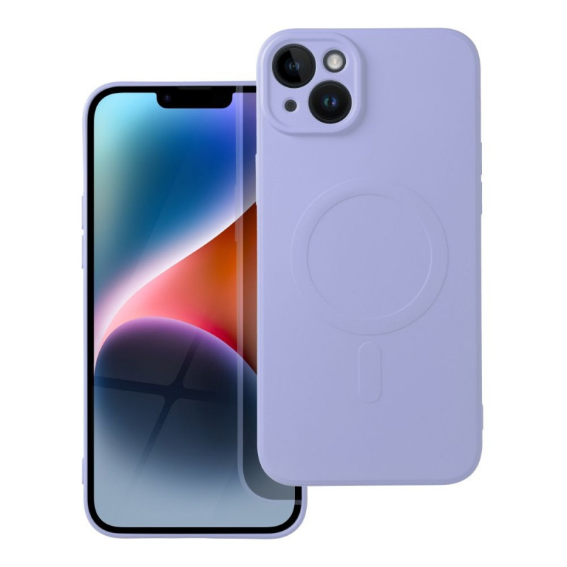 Apple iPhone 14 Plus Coque Silicone Mag Cover MagSAFE  Violet (Purple)