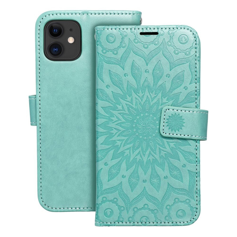 Apple iPhone 11 Portefeuilles MEZZO Book Mandala  Vert