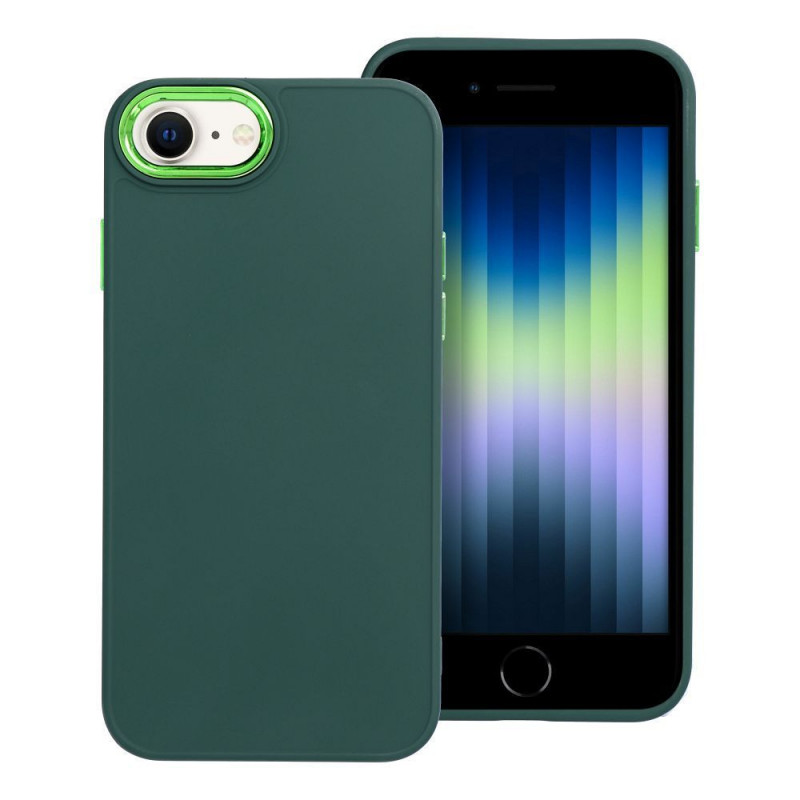 Apple iPhone SE 2022 5G Coque FRAME Élégant  Vert