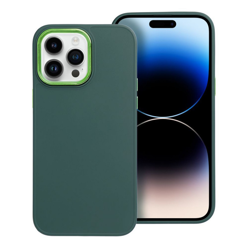 Apple iPhone 14 Pro Max Coque FRAME Élégant  Vert