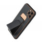 Apple iPhone 11 Coque LEATHER Case Kickstand Noir