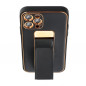 Apple iPhone 11 Coque LEATHER Case Kickstand Noir