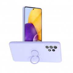 Samsung Galaxy A52 LTE Coque Silicone ring Violet (Violet)