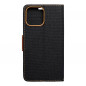 Apple iPhone 13 Pro Max Portefeuilles Canvas Book Noir