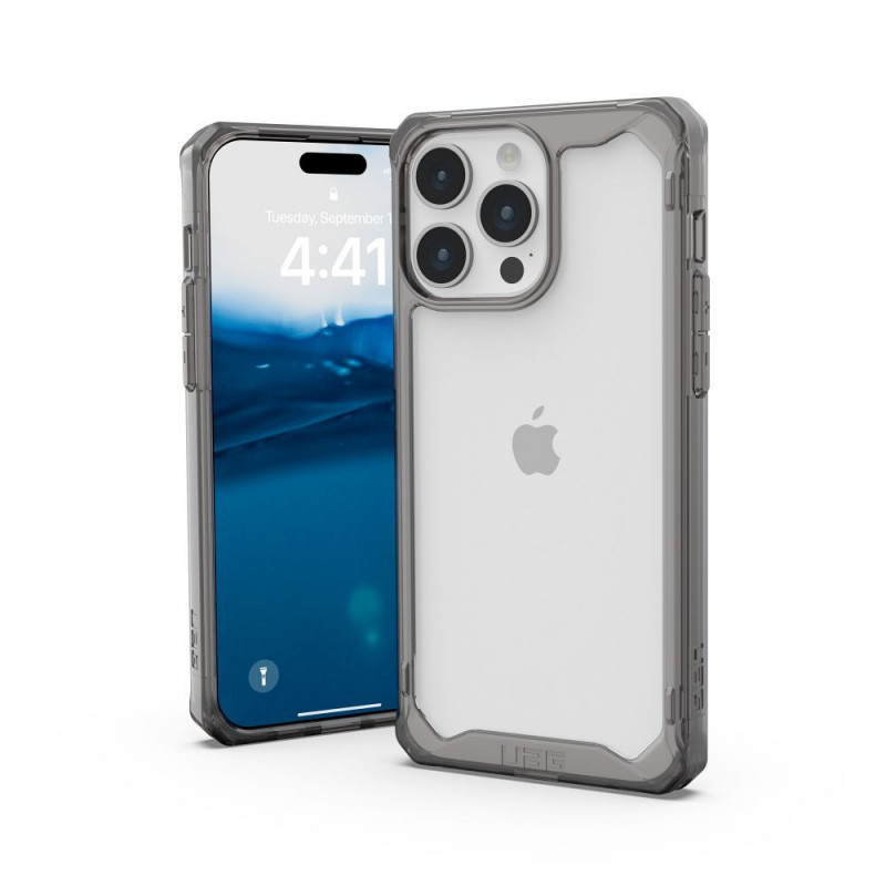 Apple iPhone 15 Pro Max Coque Urban Armor Gear Plyo Étui haut de gamme  MagSAFE  Cendre
