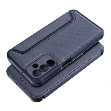 Samsung Galaxy A15 LTE Portefeuilles Razor Book Fibre de carbone, Modèle de carbone  Bleu