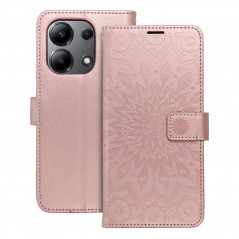 XIAOMI Redmi Note 13 4G Portefeuilles MEZZO Book Mandala  Or rose