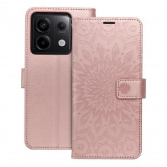 XIAOMI Redmi Note 13 Pro 5G Portefeuilles MEZZO Book Mandala  Or rose