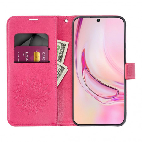 XIAOMI Redmi Note 13 4G Portefeuilles MEZZO Book Mandala  Magenta