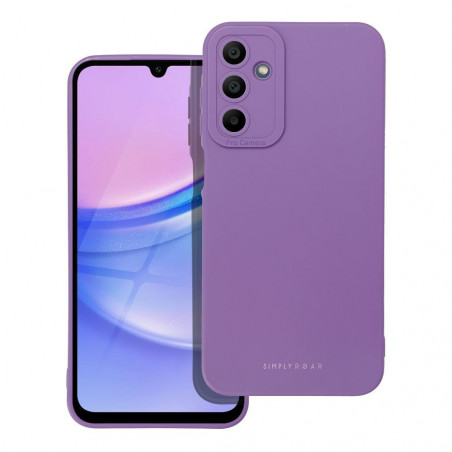 Samsung Galaxy A15 LTE Coque Roar Luna Monochromatique, Élégant, Un accessoire esthétique  Violet (Violet)