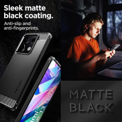XIAOMI Redmi Note 13 5G Coque Spigen Armor Fibre de carbone, Élégant  Noir