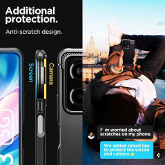 XIAOMI Redmi Note 13 5G Coque Spigen Armor Fibre de carbone, Élégant  Noir