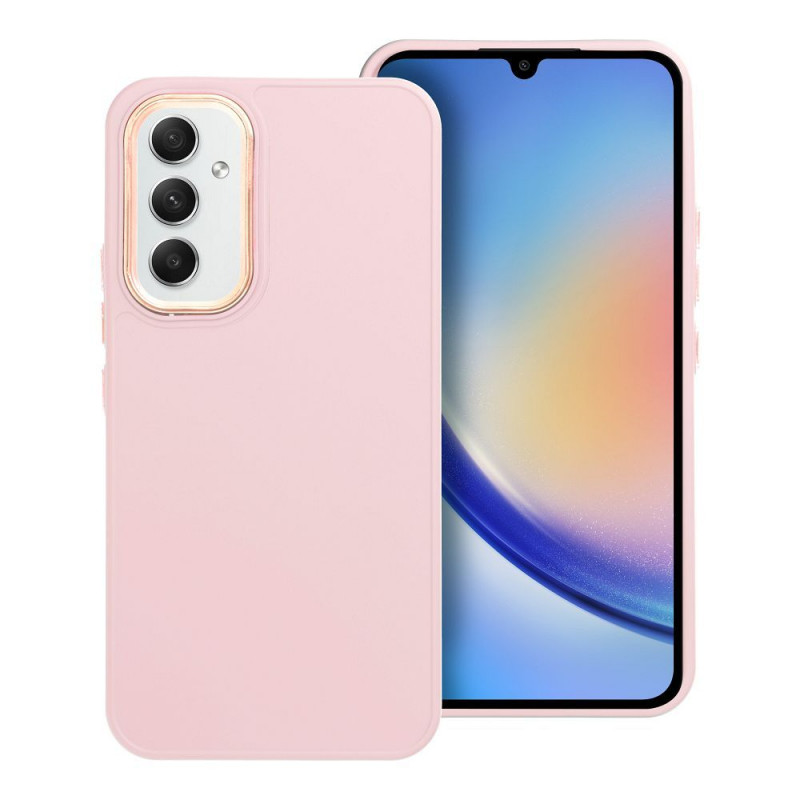 Samsung Galaxy A54 Coque FRAME Élégant  Rose poudré