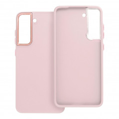 Samsung Galaxy S21 FE 5G Coque FRAME Élégant  Rose poudré