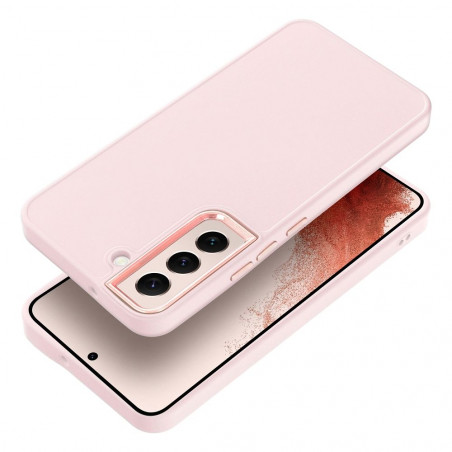 Samsung Galaxy S22 Coque FRAME Élégant  Rose poudré