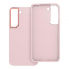 Samsung Galaxy S22 Coque FRAME Élégant  Rose poudré