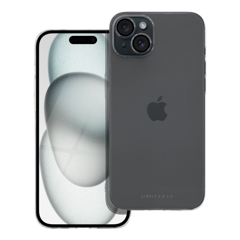 Apple iPhone 15 Plus Coque Roar Pure Simple Fit  Transparent