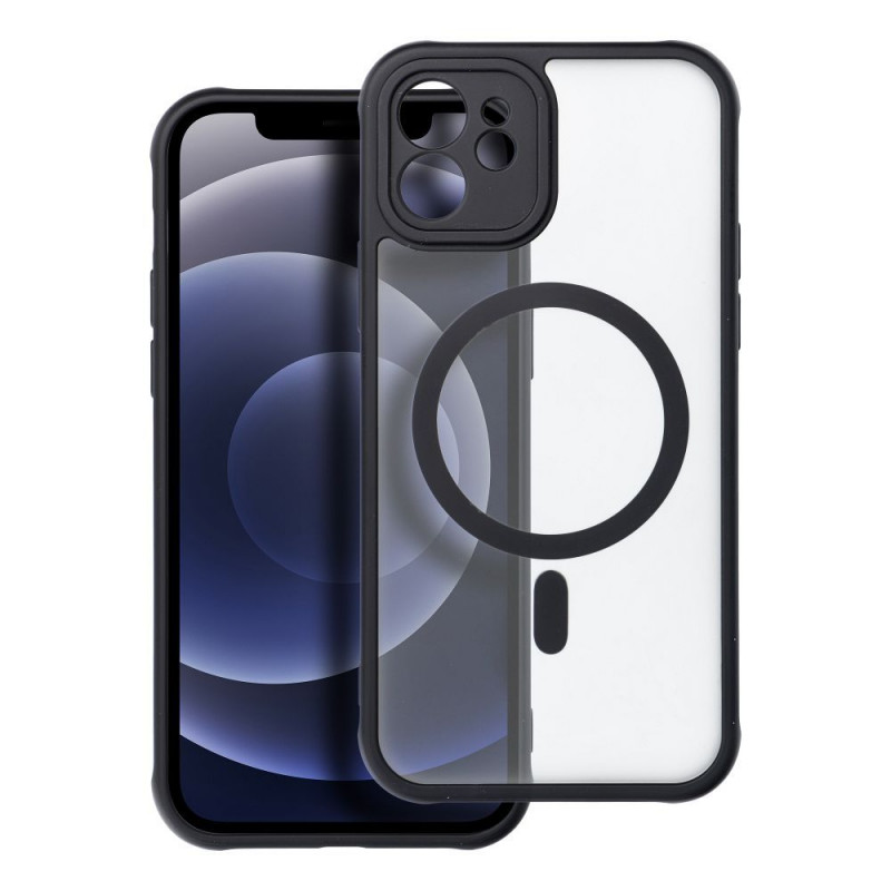 Apple iPhone 12 Coque Matte Mag Cove MagSAFE  Noir