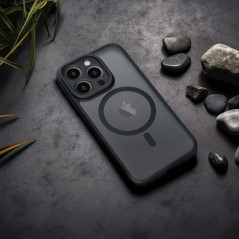 Apple iPhone 15 Plus Coque Matte Mag Cove MagSAFE  Noir