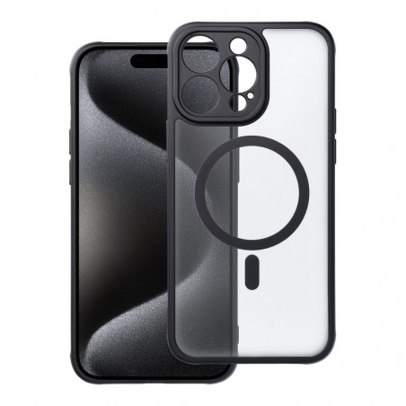 Apple iPhone 15 Pro Max Coque Matte Mag Cove MagSAFE  Noir
