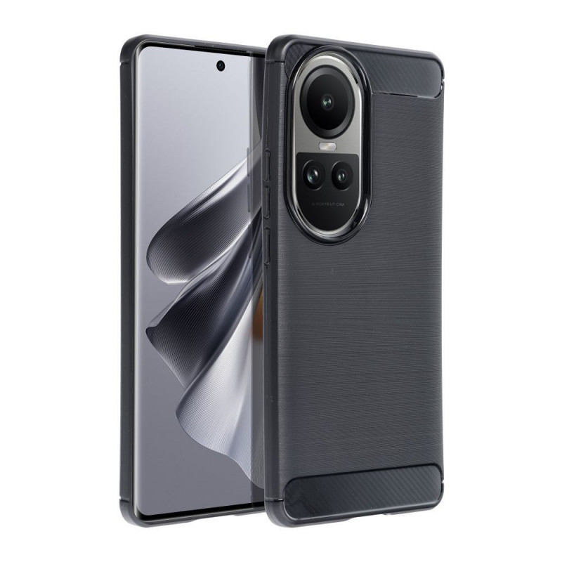 Oppo Reno10 5G Coque Carbon Élégant  Noir