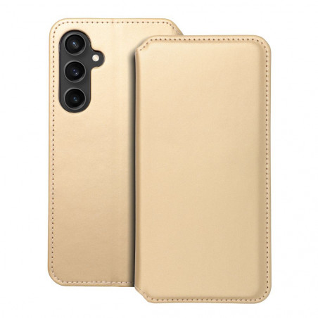Samsung Galaxy S23 FE Portefeuilles Dual Pocket book Or