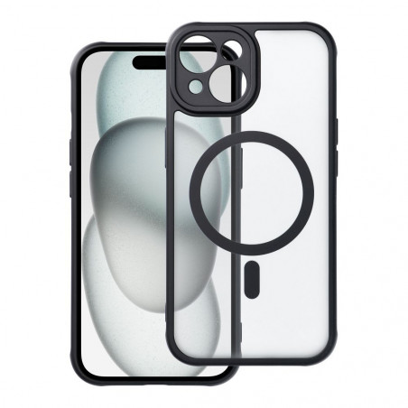 Apple iPhone 15 Coque Matte Mag Cove MagSAFE  Noir