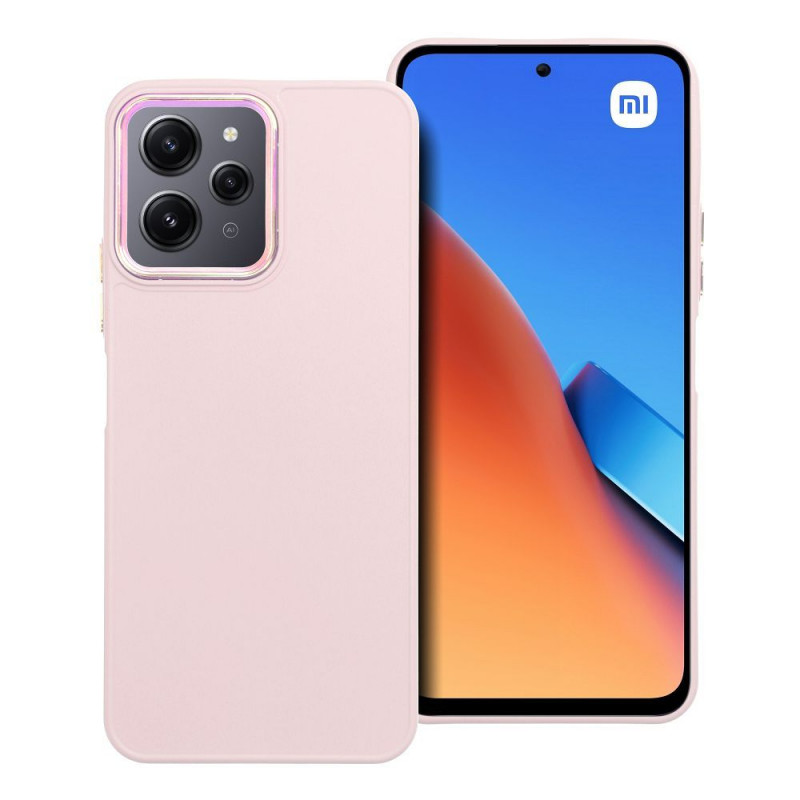 XIAOMI Redmi 12 Coque FRAME Élégant  Rose poudré